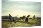 Plowing the Fields, 1877 by Eugene Alexis Girardet