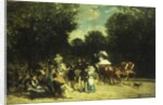 A Day in the Park, 1875 by Auguste de Molins