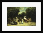 A Day in the Park, 1875 by Auguste de Molins