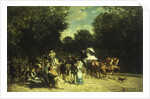 A Day in the Park, 1875 by Auguste de Molins