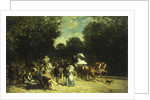 A Day in the Park, 1875 by Auguste de Molins