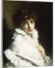 Portrait of a Young Girl in White by Gustave Jacquet