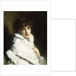 Portrait of a Young Girl in White by Gustave Jacquet