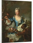 Portrait of Hyacinthe-Sophie de Beschanel-Nointel, Marquise de Louville by Hyacinthe Francois Rigaud