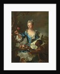 Portrait of Hyacinthe-Sophie de Beschanel-Nointel, Marquise de Louville by Hyacinthe Francois Rigaud