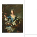 Portrait of Hyacinthe-Sophie de Beschanel-Nointel, Marquise de Louville by Hyacinthe Francois Rigaud