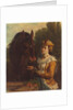 Jacoba van Beieren with her horse by Otto Eerelman