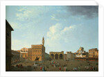 View of the Piazza della Signoria, Florence by Thomas Patch