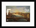 View of Verona with the Church of S. Anastasia, the Castel San Pietro, the Castel San Felice and the Ponte Nuovo over the River Adige, 1735 by Antonia de dipi Joli