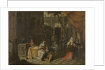 Elegant company on a terrace, 1669 by Hieronymus Janssens