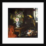 Still life with a vase of flowers, 1874 by Olaf August Hermansen