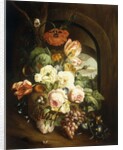 Still life with assorted flowers by Josef Holstayn