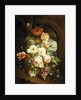 Still life with assorted flowers by Josef Holstayn
