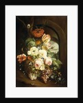 Still life with assorted flowers by Josef Holstayn