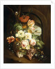 Still life with assorted flowers by Josef Holstayn