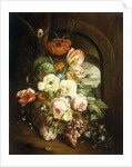 Still life with assorted flowers by Josef Holstayn