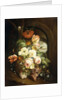Still life with assorted flowers by Josef Holstayn