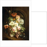 Still life with assorted flowers by Josef Holstayn