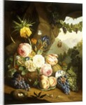 Still life with assorted flowers by Josef Holstayn