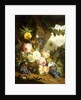 Still life with assorted flowers by Josef Holstayn