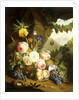 Still life with assorted flowers by Josef Holstayn