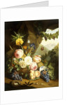 Still life with assorted flowers by Josef Holstayn