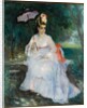 Woman with a parasol seated in the garden, 1872 by Pierre Auguste Renoir