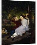 Alexander and Fanny on a Swing, 1847 by Just Jean Christian Holm