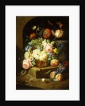 Still life with assorted flowers by Josef Holstayn