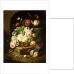 Still life with assorted flowers by Josef Holstayn