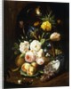 Still life with assorted flowers by Josef Holstayn