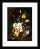 Still life with assorted flowers by Josef Holstayn