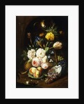 Still life with assorted flowers by Josef Holstayn