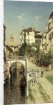 A Venetian Canal Scene by Martin Rico y Ortega