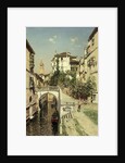 A Venetian Canal Scene by Martin Rico y Ortega