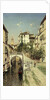 A Venetian Canal Scene by Martin Rico y Ortega