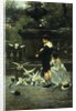 Feeding the Pigeons, 1887 by Eugene Joors