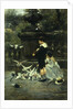 Feeding the Pigeons, 1887 by Eugene Joors
