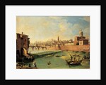 View of the Arno and the Ponte Alla Carraia by Giuseppe Zocchi