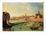 View of the Arno and the Ponte Alla Carraia by Giuseppe Zocchi