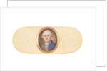 A gentleman, said to be Sir Robert Ainslie, Bt., set into the lid of a box by French School