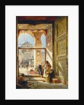 The Gate of the Great Umayyad Mosque, Damascus, 1890 by Gustave Bauernfeind