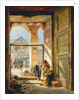 The Gate of the Great Umayyad Mosque, Damascus, 1890 by Gustave Bauernfeind