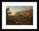 Capriccio view of the ruins of Heidelberg Castle by Johann Martin von Rohden