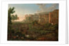 Capriccio view of the ruins of Heidelberg Castle by Johann Martin von Rohden