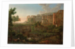 Capriccio view of the ruins of Heidelberg Castle by Johann Martin von Rohden