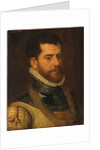 Portrait of a gentleman, with the monogram of Don Gaspar de Haro y Guzman by Frans I (attr. to) Pourbus