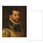 Portrait of a gentleman, with the monogram of Don Gaspar de Haro y Guzman by Frans I (attr. to) Pourbus