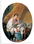 Young woman taking a footbath, 1766 by Francois Boucher