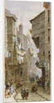 Street scene in Edinburgh by Louise Ingram Rayner